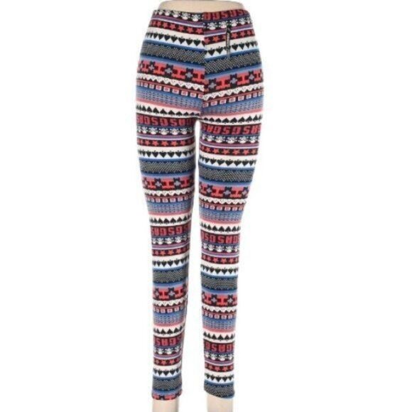 Fancy Fans Leggings One Size - Picture 1 of 4